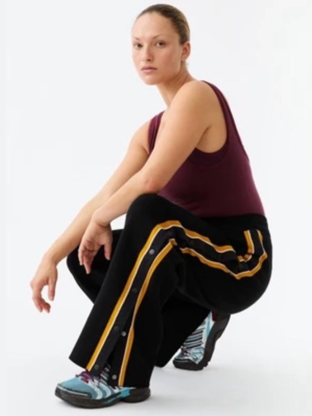 Nagnata side snap track pant